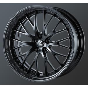 M's】 AIMGAIN GLM アルミ ホイール 4本セット セミグロスブラック 22