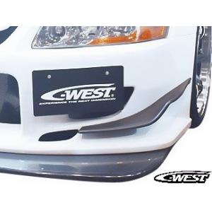 ランエボ CT9A c‐westバンパー用カナード カーボン ランサーエボリューション[LANCER EVOLUTION Ⅷ,Ⅸ] CT9A GT