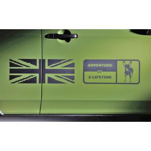 【M's】 ダイハツ タフト TAFT 前期 (2020.6-) DAMD little D. AOLデカール (マットブラック) ダムド リトルD パーツ セット 外装 カスタム ステッカー デカール