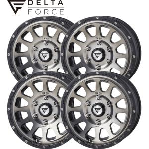 DELTA FORCE OVAL 17インチ 8.0J +20 6-139.7 マットスモーク