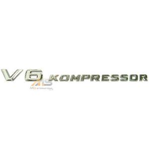 【M's】メルセデスベンツ 純正品 V6 KOMPRESSOR (コンプレッサー) サイドエンブレム 新品 170-817-0715 (1708170715)｜emuzu-international