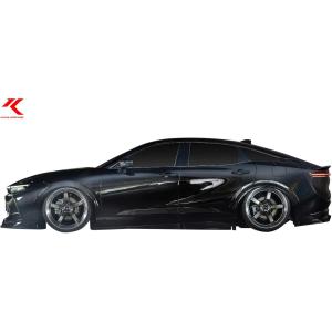 新品クラウンクロスオーバー モデリスタ サイドスカート（ブラック塗装） 一部欠品 モデリスタ クラウン クロスオーバー SH35系 サイドスカート 塗装済