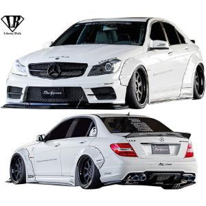 【M's】W204 AMG C63 後期 セダン用 (2011y-2016y) Liberty Walk LB-WORKS エアロキット 5点／／CFRP+FRP カーボン リバティーウォーク ワイドボディ
