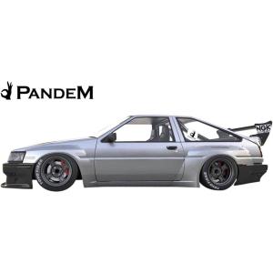 【M&apos;s】トヨタ AE86 後期 PANDEM サイドスカート 左右／／ハチロク パンデム FRP製...