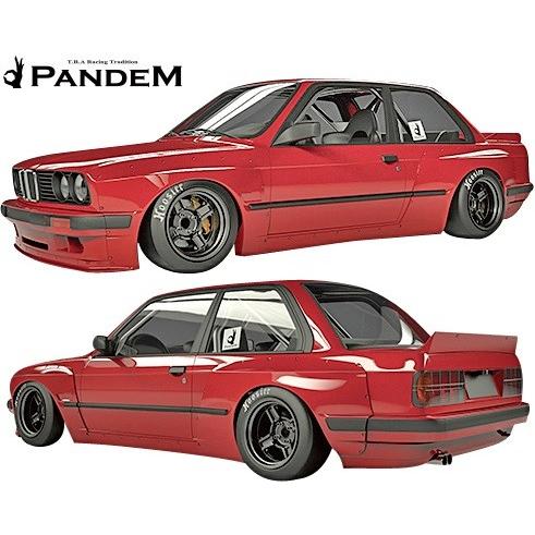 【M&apos;s】E30 BMW 3シリーズ (クーペ) PANDEM ワイドボディキット 5点 (FL+F...