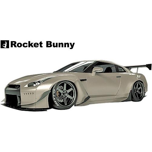 【M&apos;s】日産 R35 GT-R (2008y-) Rocket Bunny フロントフェンダー(ワ...