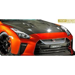 【M's】 NISSAN R35 GT-R (2007.12‐) TOP SECRET M17 エアロボンネット FRP トップシークレット エアロ パーツ クーリングボンネット フード 35 GTR｜emuzu-international