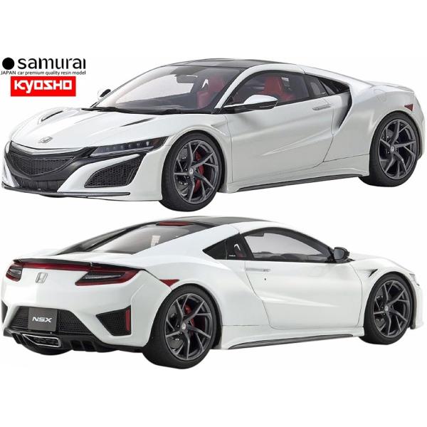 【samurai】1/18 ホンダ 新型 NSX（JNC） ミニカー 完成品 （ホワイト/白）／／1...