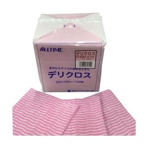 （まとめ）東京メディカル デリクロス 30×30cm ピンク FT-6301 1パック（100枚）〔×10セット〕｜emz-store