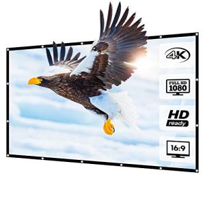 LNGOOR プロジェクター スクリーン シワなし (取り付けのツール付き)