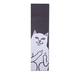 RIPNDIP"Lord Nermal スケートボードデッキグリップテープ (ブラック) キャットグリップテープ｜emzy-store