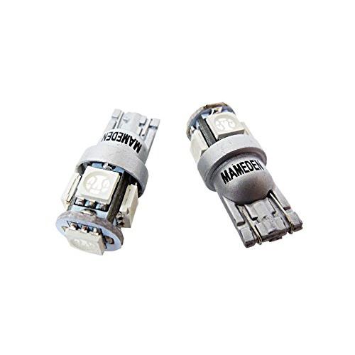 まめ電(MAMEDEN) T10 5連LED 3チップ 5050SMD 2個セット (3:アンバー、...