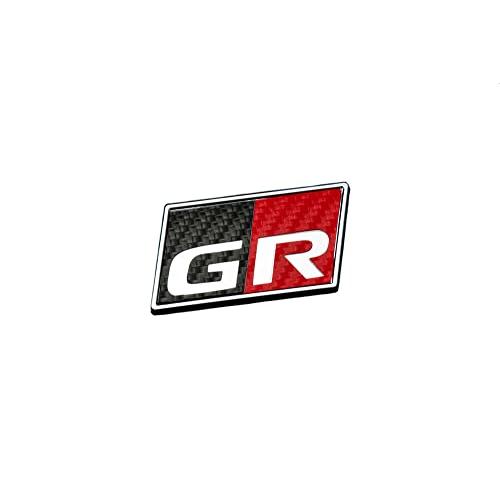 グラージオ GR86用 カーボンルック GRプレート フロント用 DESIGN-A RED*BK