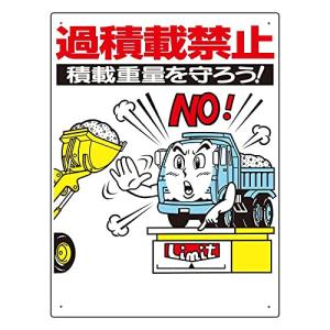 ユニット 交通安全標識 過積載禁止    737-6359 306-04  1枚