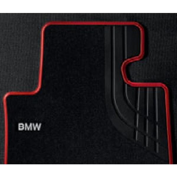 ☆BMW純正☆フロアマット・セットTextile ブラック/レッド(Sport) フロント・セット ...