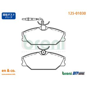 【超低ダスト】Renault ルノー メガーヌ AF7RD2用 フロントブレーキパッド breni｜en-and-company