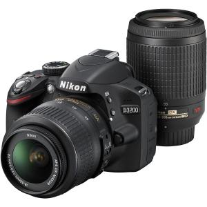 ニコン　Nikon デジタル一眼レフカメラ D3200 手ブレ補正ダブルズームキット