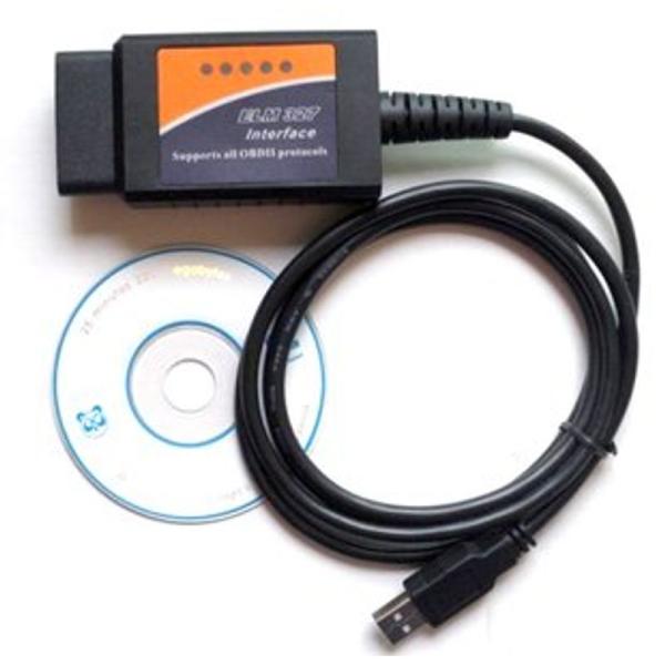 OBD2スキャンツール用 16ピン ELM327 USBケーブル付きだからPCで車両の情報を管理でき...