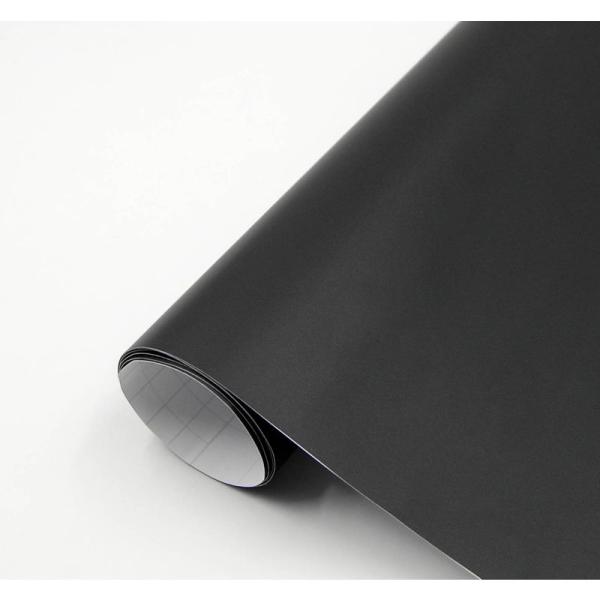 IlMondoMall マットブラック ラッピングシート 艶なし 黒 (152×100cm, 黒)