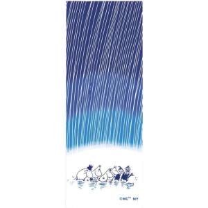 Miyamoto-Towel 日本製 注染手ぬぐい 33×90cm ムーミン 雨 51013｜en-office