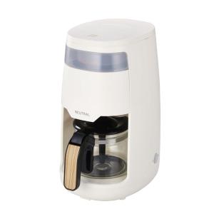 ニュートラル コーヒーメーカー ドリップ式 5杯用 650ml メッシュフィルター 蒸らし機能搭載 ホワイト NR-K-CM2-WH｜en-office