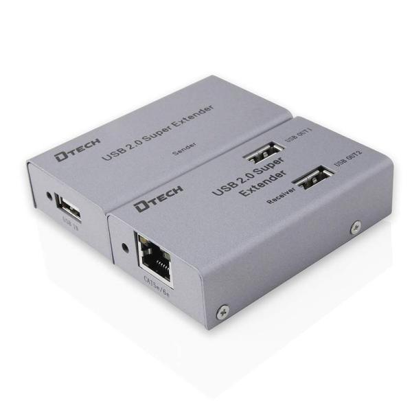 DTECH USB エクステンダー 延長器 4ポート USB2.0 エクステンダー 4分配 USB延...