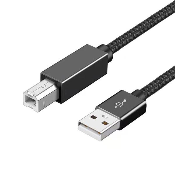 プリンターケーブル (3m, グレー) Popolier USB2.0ケーブル タイプAオス - タ...