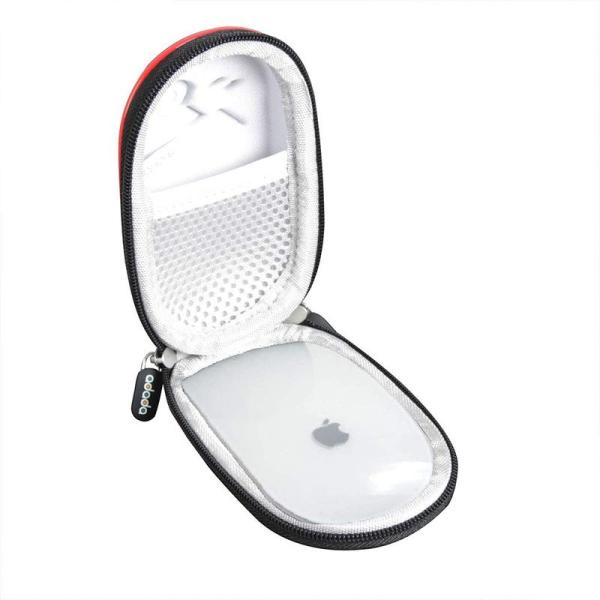 Apple Magic Mouse 2専用収納ケース-Adada (PU, ブラック)