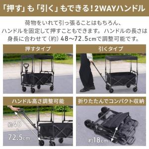 キャリーワゴン 屋根付き サンシェード付き ワ...の詳細画像2