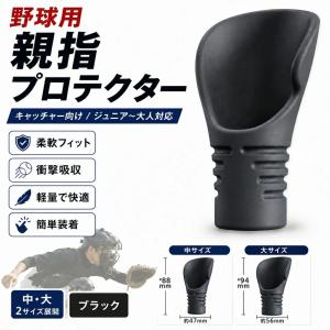 捕球時の衝撃を軽減野球用親指プロテクター フィット感抜群 キャッチャー用 ユース〜大人対応 軽量・通気性 トレーニング・試合に