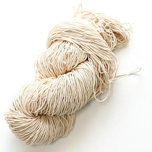 【より数30】 漁業用網糸  綿糸 瓢箪印 左三 約200g/1綛 白 20番手