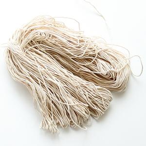 【より数45】 漁業用網糸  綿糸 瓢箪印 左三 約160g/1綛 白 20番手