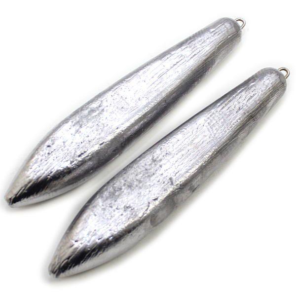 片カンオモリ 350号 ｘ 2個セット 魚釣り用 おもり 錘