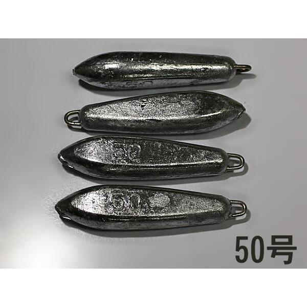 片カンオモリ 50号 ｘ 4個セット 魚釣り用 おもり 錘