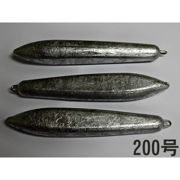 片カンオモリ 200号 ｘ 3個セット 魚釣り用 おもり 錘