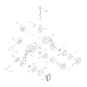 【部品】 ピン3x25 (59044) パーツNo.11 [第一精工 ノットアシスト2.0 ダークアース]