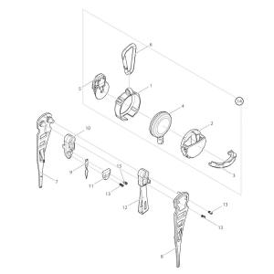 【部品】 ボディーB BK (39757) パーツNo.2 [第一精工 ピッカーズEX ブラック]