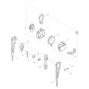 【部品】 スレダー (39824) パーツNo.9 [第一精工 ピッカーズEX ダークアース]