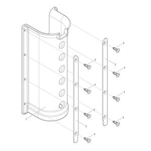 【部品】 タッピングネジ3.5 (59185) パーツNo.4 [第一精工 EVAロッドラック 45Tブラック]