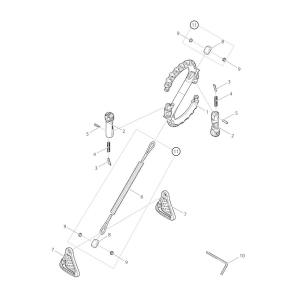【部品】 バネ (59180) パーツNo.4 [第一精工 ノービナーS＋スナップホルダー ブラック]