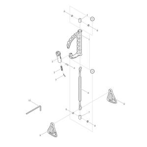 【部品】 ピン2x8 (59184) パーツNo.4 [第一精工 ノービナーD+スナップホルダー ダークアース]