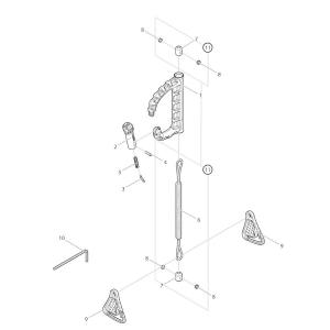 【部品】 スプリング板 (39741) パーツNo.3 [第一精工 ノービナーD+スナップホルダー フォリッジグリーン]
