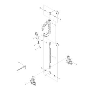 【部品】 六角レンチ2mm (39460) パーツNo.10 [第一精工 ノービナーD+スナップホルダー ブラック]