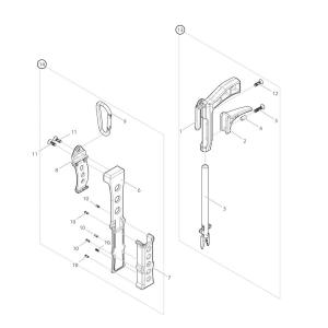 【部品】 皿ネジM4x10 (59251) パーツNo.11 [第一精工 ガンプライヤー+ホルスター ダークアース]