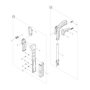 【部品】 皿ネジM4x10 (59251) パーツNo.11 [第一精工 ガンプライヤー+ホルスター フォリッジグリーン]