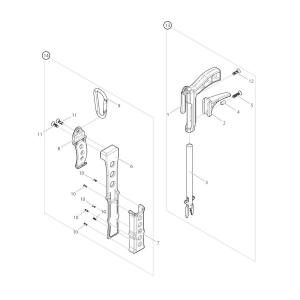 【部品】 皿ネジM4x12 (59193) パーツNo.12 [第一精工 ガンプライヤー+ホルスター ブラック]