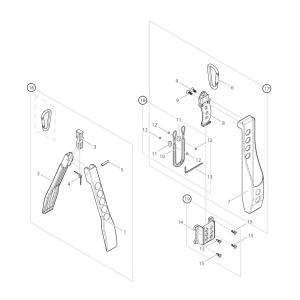【部品】 タッピングネジ3.5 (59185) パーツNo.15 [第一精工 ワニグリップミニMC+ホルスター ダークアース]