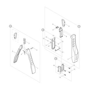 【部品】 ピン4x20 (59039) パーツNo.5 [第一精工 ワニグリップミニMC+ホルスター ブラック]