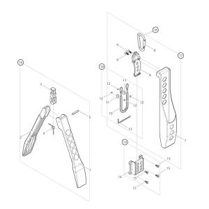 【部品】 イモネジM4x3 (59031) パーツNo.12 [第一精工 ワニグリップMC+ホルスター ブラック]