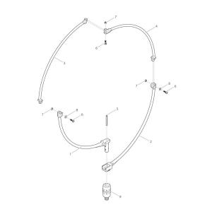 【部品】 ピン5x45 (59128) パーツNo.5 [第一精工 カーボン玉枠カプラー付 50cm]
